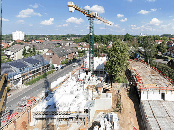 Wohnungsbau Gundlach Hannover - Erbau der Gartenhöfe in Letter