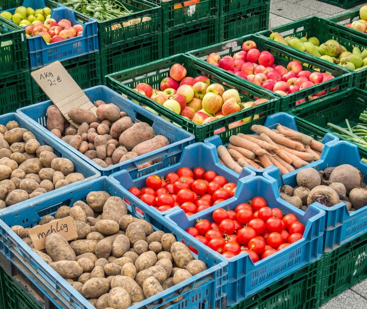 Samstags ist Wochenmarkt in Hannover-Misburg-Nord.