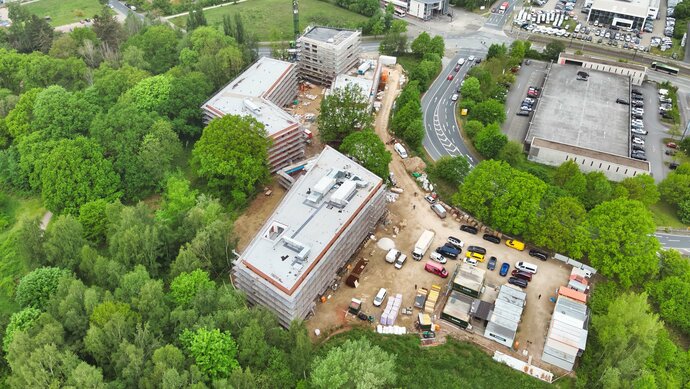 Bau Schornsteinfegerschule in Hannover-Marienwerder