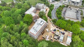 Bau Schornsteinfegerschule in Hannover-Marienwerder